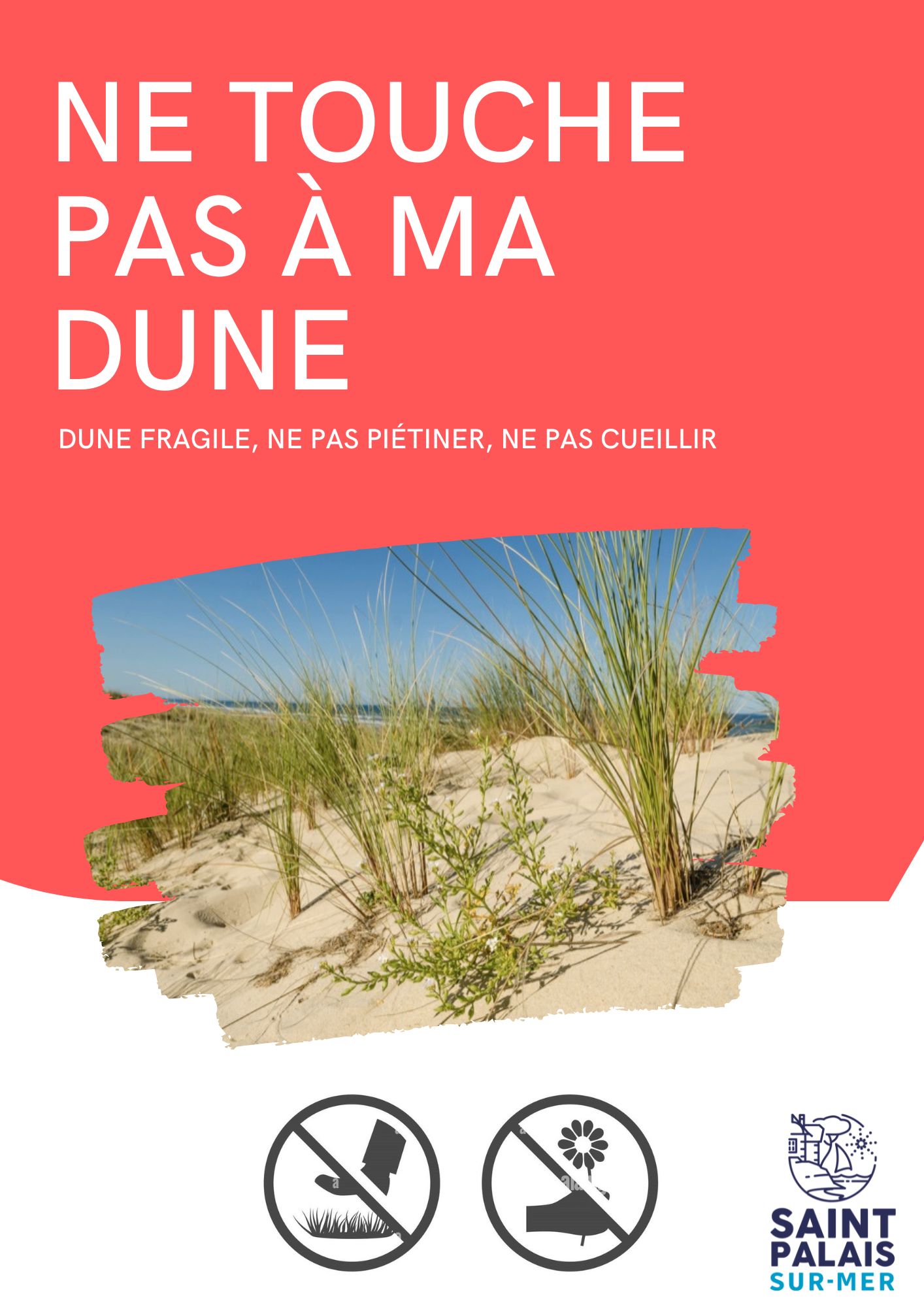« Ne touche pas à ma dune » — Affiches de sensibilisation - Image 1