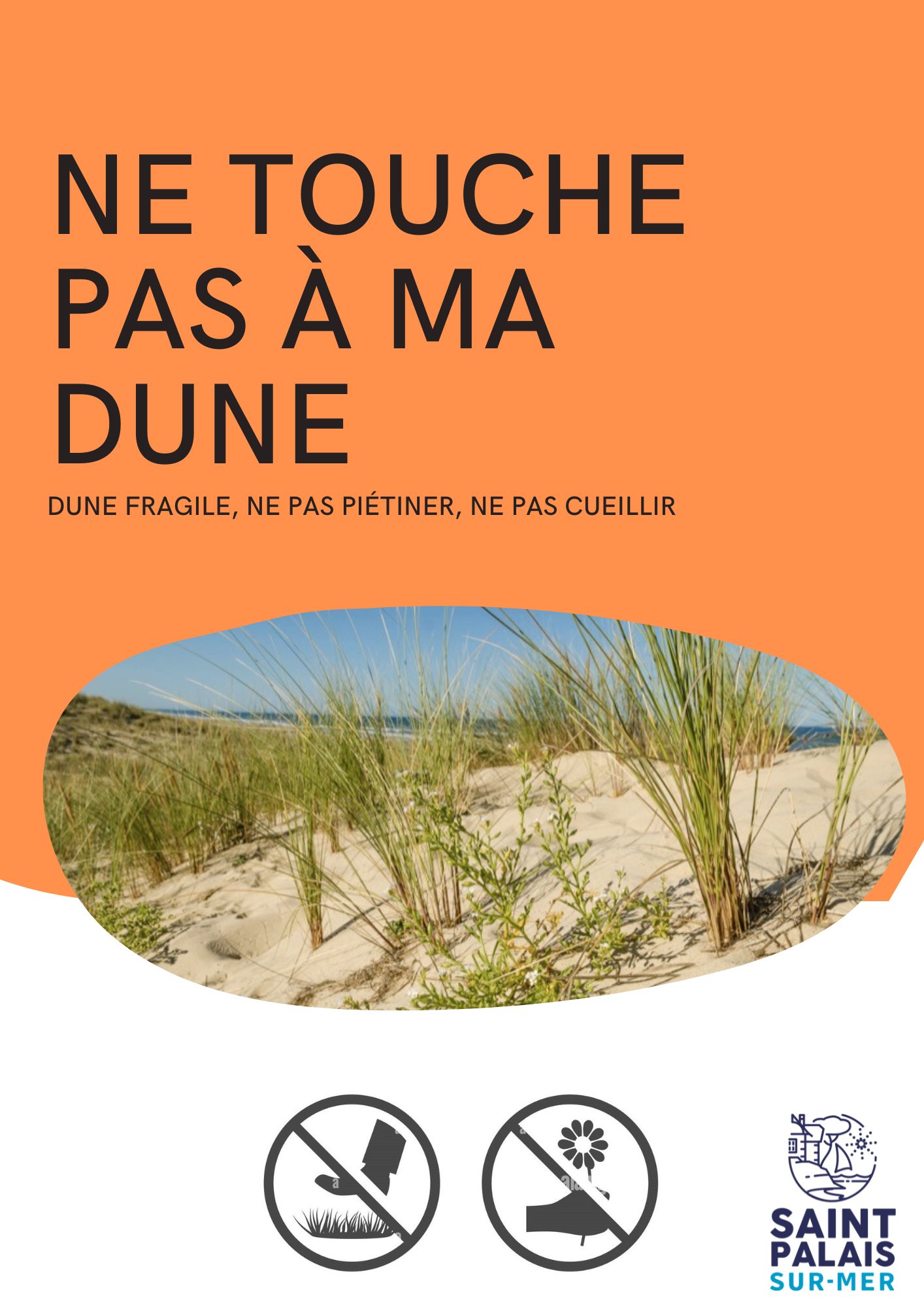 « Ne touche pas à ma dune » — Affiches de sensibilisation - Image 2